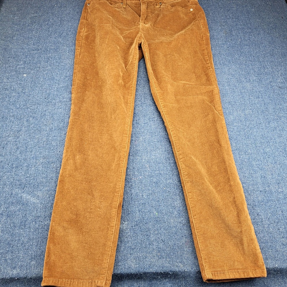 Seven7 Womens Ultra High Rise Skinny Corduroy Pants Brown Size 10 Tobacco